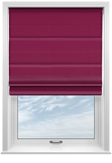 Kyoto Faux Silk, Pink Rouge - Motorised Roman Blind